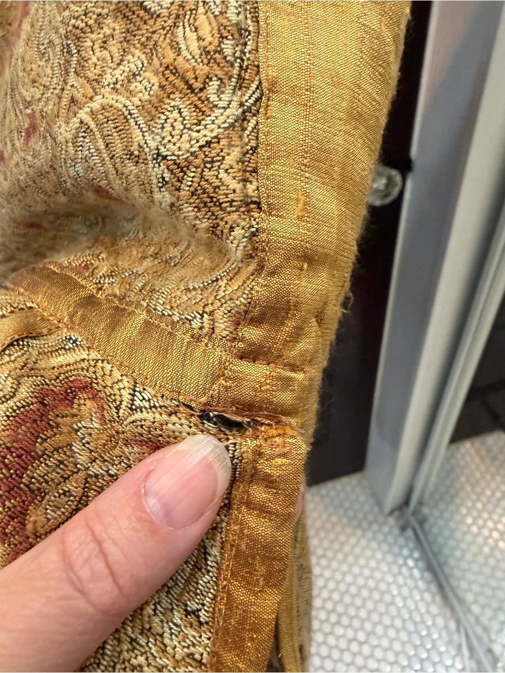 Golden Brocade Regal Pattern REN Fair Vest XL